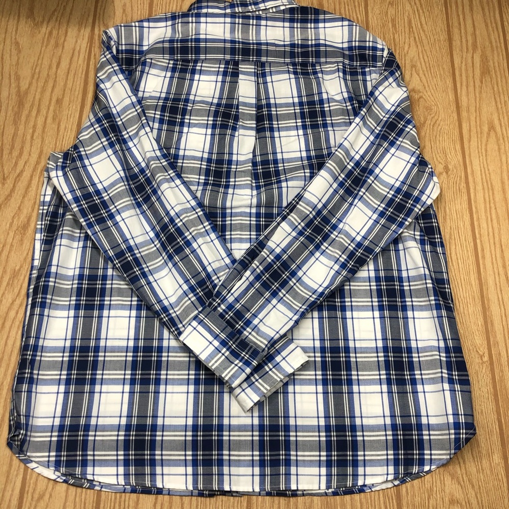 Men’s NWT Chaps Long Sleeve Plaid Twill Shirt - Picture 8 of 8